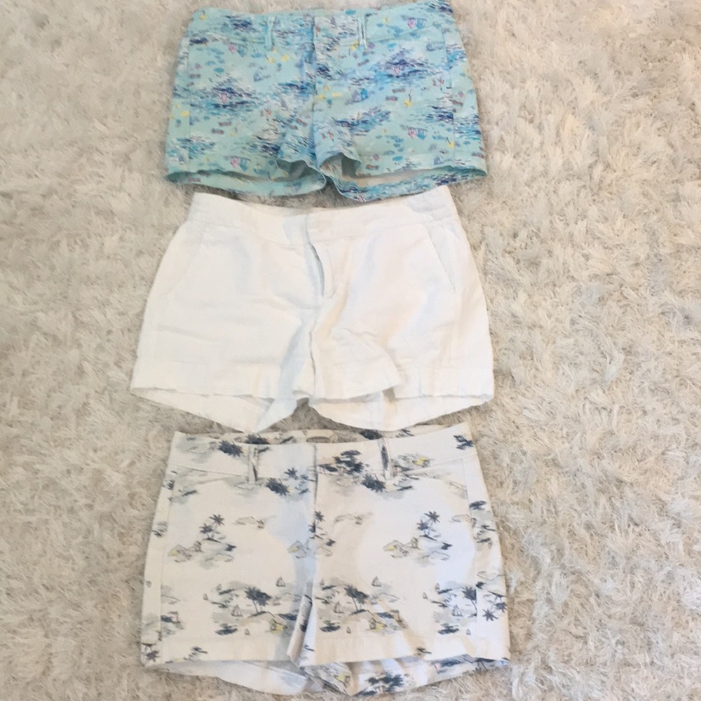 Three shorts.